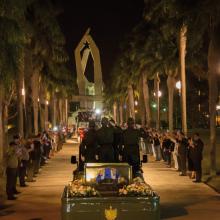La llegada del cortejo a la plaza Ignacio Agramonte fue uno de los momentos más solemnes