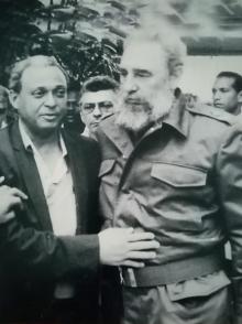 Fidel junto a Ramón Antonio Veras.