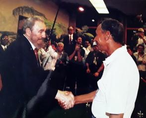 Junto a Máximo García. Foto: Cortesía de Máximo García.