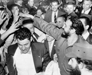 A su llegada a la Universidad de Princenton en los Estados Unidos en 1959 Fidel Castro en los Estados Unidos
